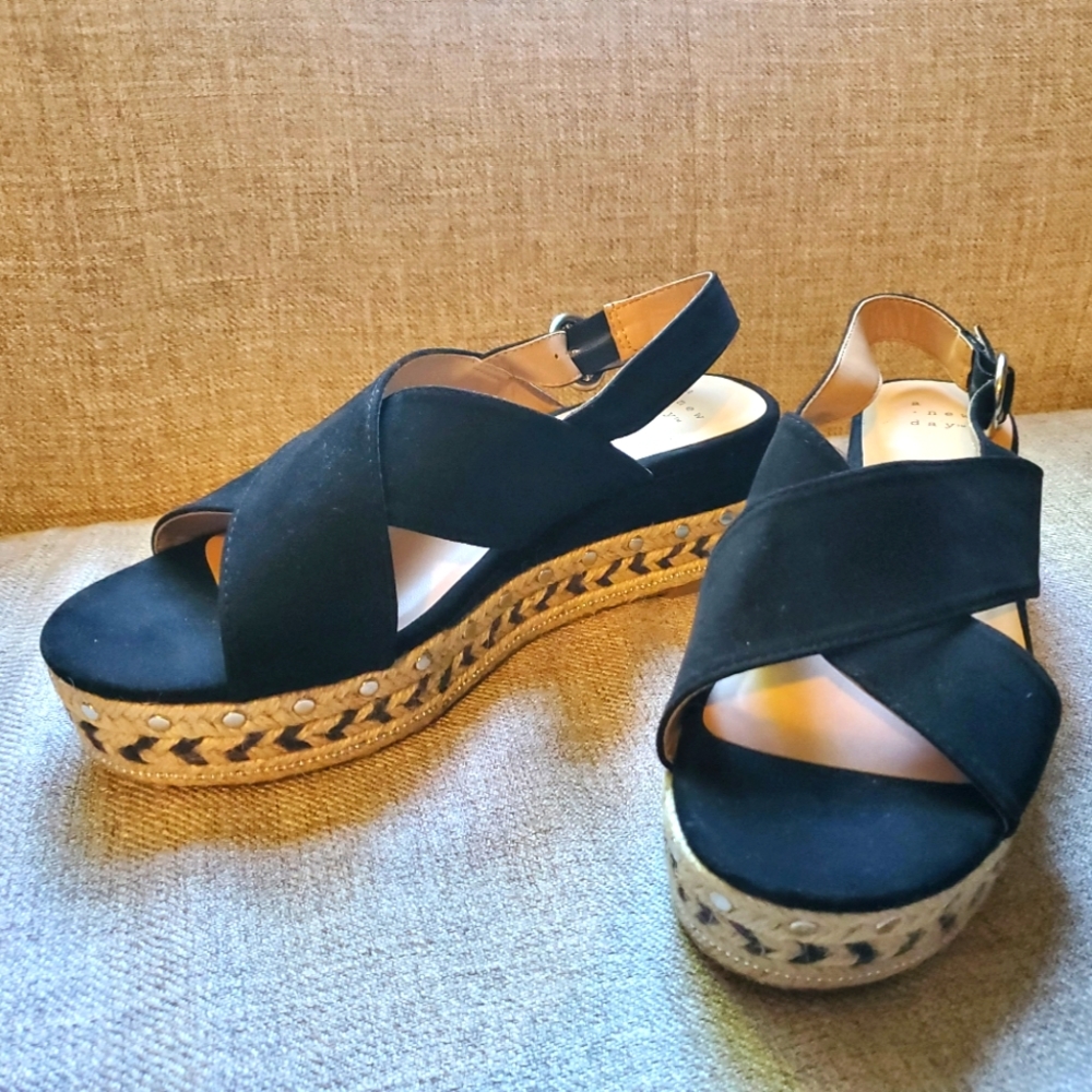 Black Wedges, A new Day brand, size 8